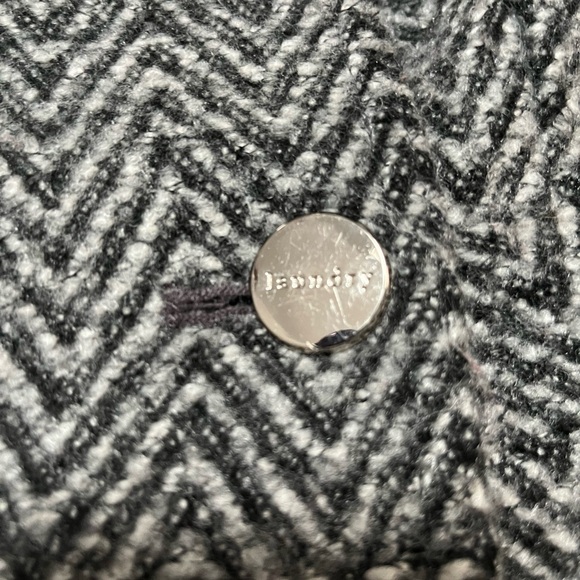 Laundry By Shelli Segal Black and White Pea Coat Size S - Picture 10 of 14